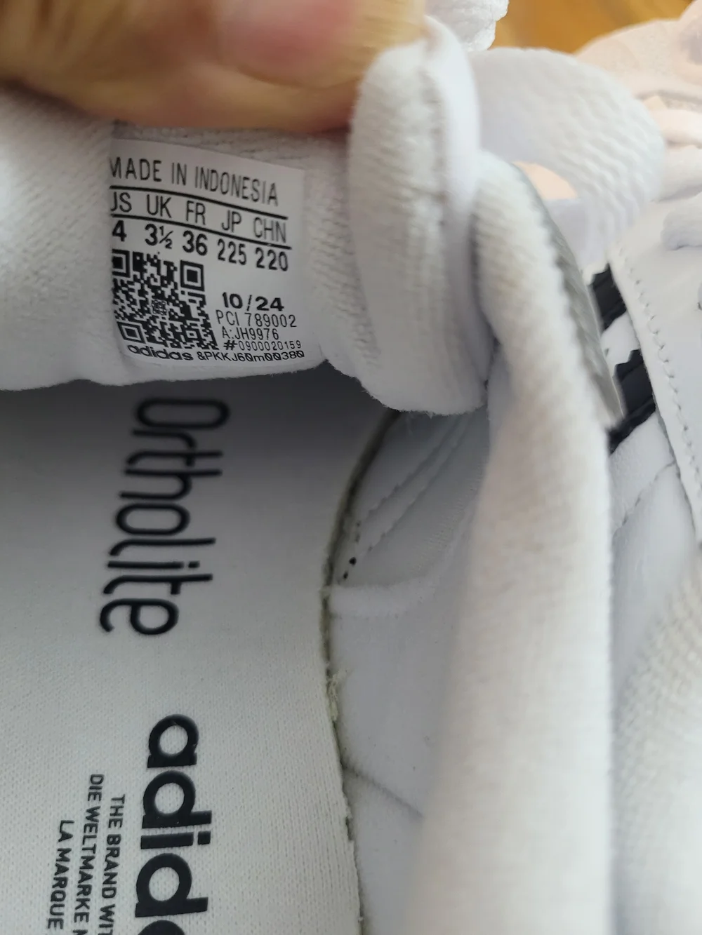 Adidas Kids Superstar II GS 4 JH9976 Display Item Left Shoe Little Discoloration